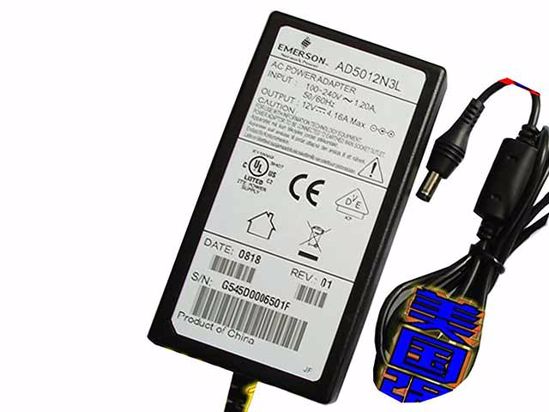Other Brands Emerson AC Adapter 5V-12V 12V 4.16A 5.5/2.5mm,3-Prong, New Other Brands Emerson AC Adapter 5V-12V 12V 4.16A 5.5/2.5mm,3-Prong, New